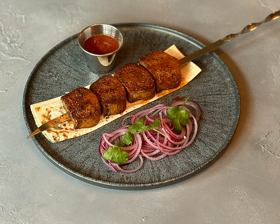 Шашлык из говяжьего языка