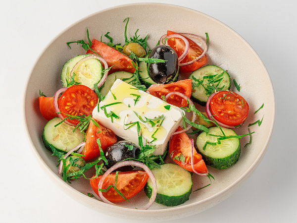 Салат Греческий с авокадо